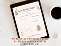 Mindfulness Printable Bundle | Anxiety Relief Worksheets, Self-Care Planner (Instant Download)