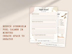 Mindfulness Printable Bundle | Anxiety Relief Worksheets, Self-Care Planner (Instant Download)